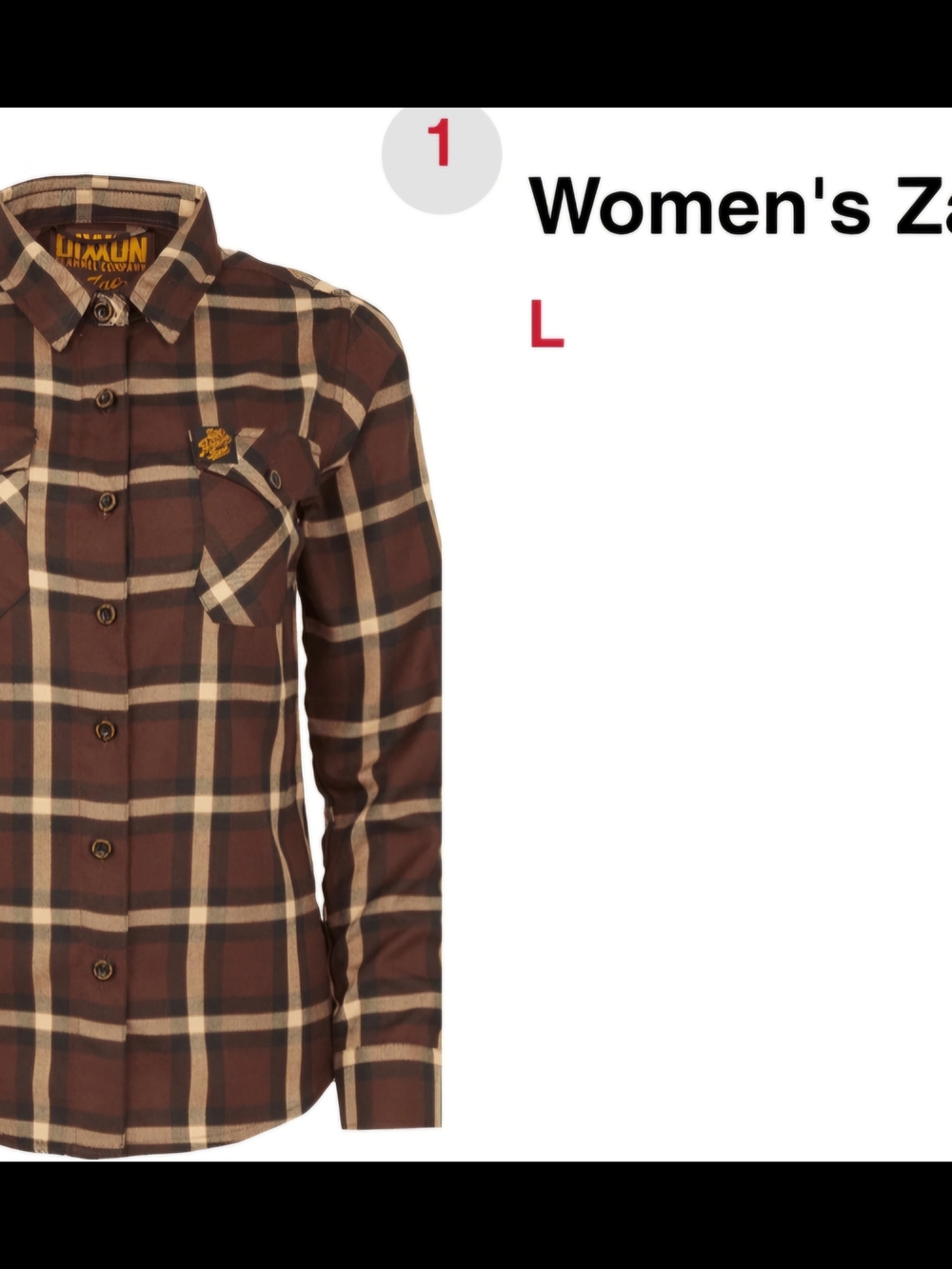 Volcom Plaid Button Down in Brown & Black Size Large Like New
